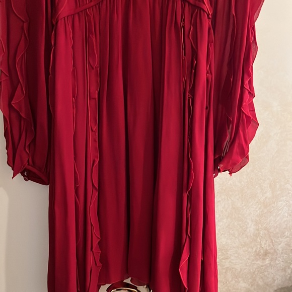 Beautiful Giambattista Vali red ruffle dress - Picture 5 of 10